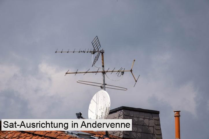 Sat-Ausrichtung in Andervenne