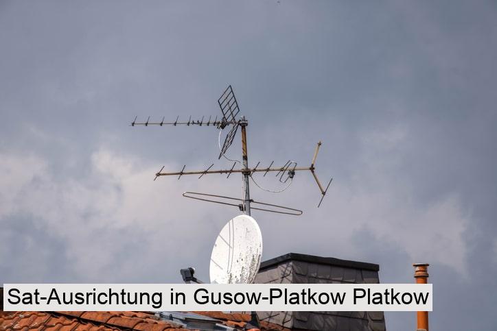 Sat-Ausrichtung in Gusow-Platkow Platkow