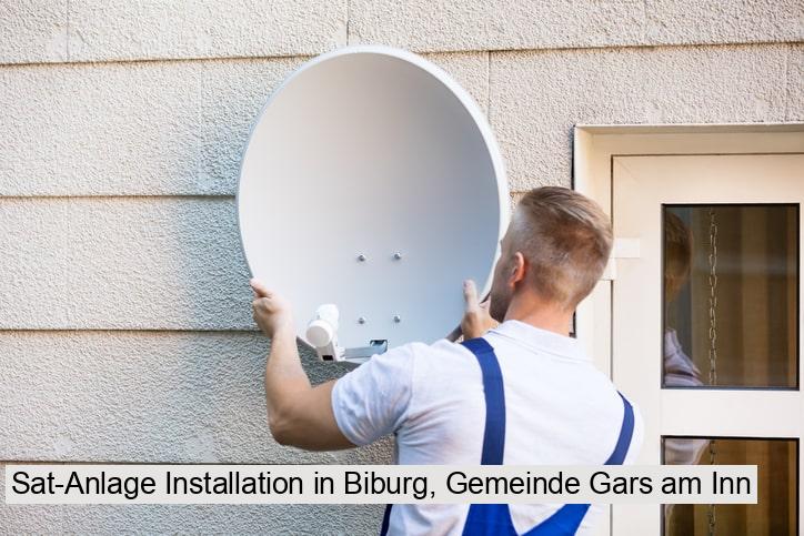 Sat-Anlage Installation in Biburg, Gemeinde Gars am Inn