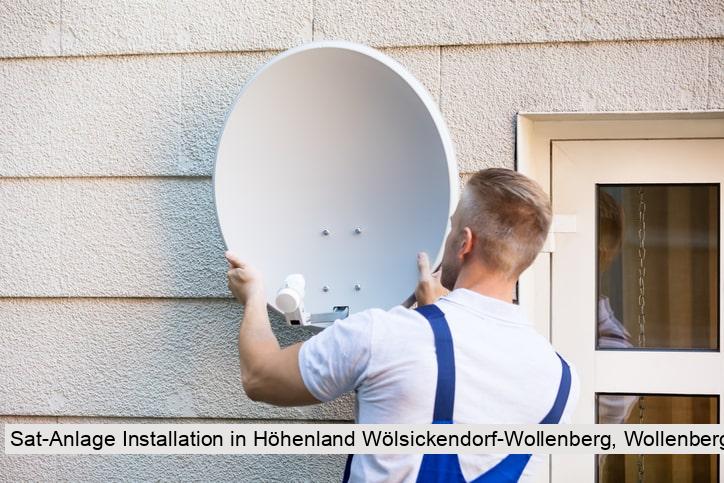 Sat-Anlage Installation in Höhenland Wölsickendorf-Wollenberg, Wollenberg